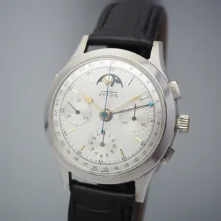 Telda Chronographe Serie Limitee 130/ Moonphase Calendar 37mm Silver