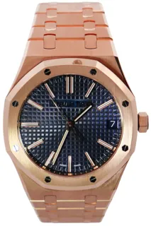 Audemars Piguet Royal Oak 15510OR.OO.1320OR.03 41mm Rose gold Blue