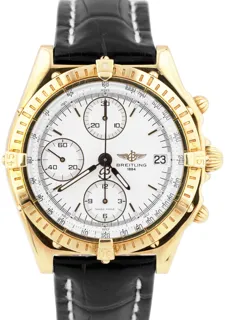 Breitling Chronomat K13048 40mm Yellow gold White$Ivory