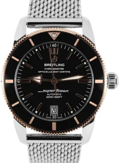 Breitling Superocean Heritage UB2010 42mm Stainless steel and 18k rose gold Black