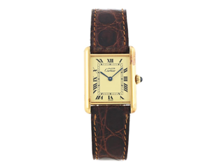 Cartier Tank 23mm Silver and Gilt