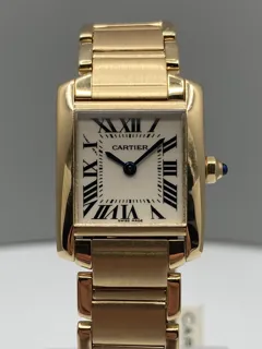 Cartier Tank Française W500002N2/2385 18k yellow gold Silver