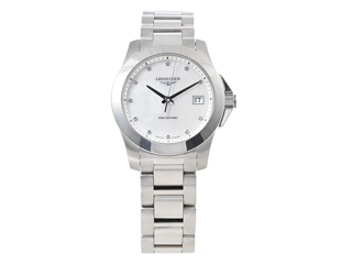 Longines Conquest L3.377.4.87.6 34mm Stainless steel White