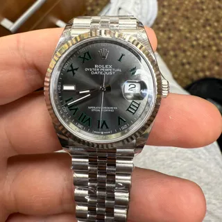 Rolex Datejust 126234-0045 White gold and Stainless steel Gray