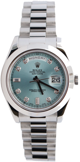 Rolex Day-Date 218206 41mm Platinum Blue