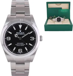 Rolex Explorer I 214270 Stainless steel Black