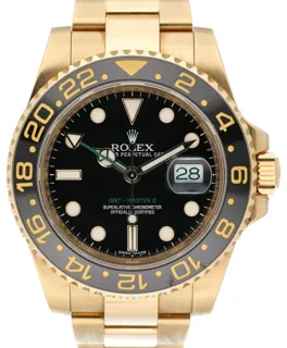 Rolex GMT-Master II 116718LN 18k yellow gold Black