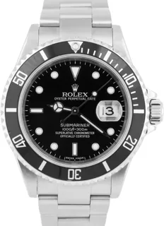 Rolex Submariner Date 16610 Stainless steel Black