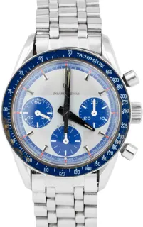 Universal Genève Compax 885'107 Stainless steel Blue and Silver