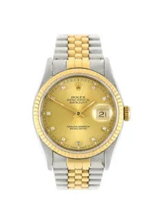 Rolex Datejust 16233/16200 Yellow gold and Stainless steel Champagne