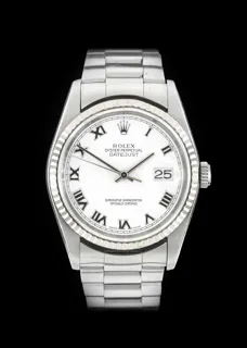 Rolex Datejust 16234 36mm Stainless steel White