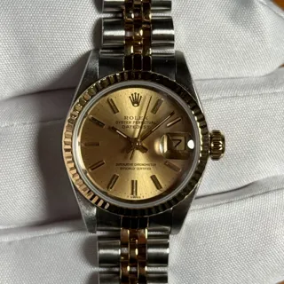 Rolex Lady-Datejust 69173 26mm Yellow gold and Stainless steel Champagne