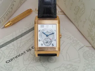 Jaeger-LeCoultre Reverso Day-Date 270.2.36 26mm 18k rose gold Silver