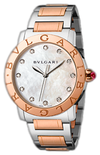 Bulgari Bvlgari Bvlgari 102012 BBL37WSPG/12 Rose gold and Stainless steel White