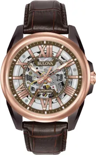 Bulova Classic 98A165 Rose Gold PVD Gray