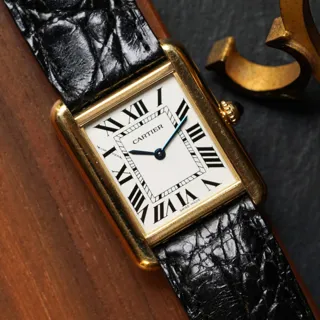 Cartier Tank Solo Yellow gold Silver