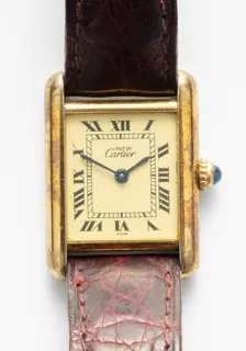 Cartier Tank 20mm Vermeil Cream