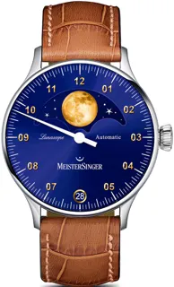 MeisterSinger Lunascope LS908G Stainless steel Blue and Golden