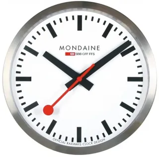 Mondaine A995.CLOCK.16SBB 400mm Aluminium White