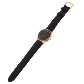 Movado 32mm 14k yellow gold Black