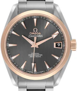 Omega Aqua Terra 231.20.39.21.06.003 Stainless steel and Red gold Gray