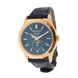 Patek Philippe Annual Calendar 5396R Rose gold Blue