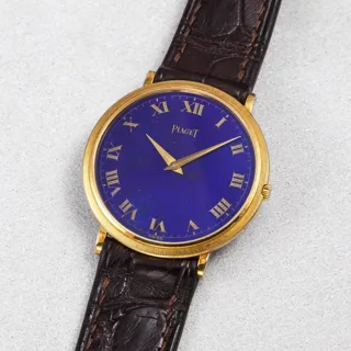 Piaget 9024 18k yellow gold Blue