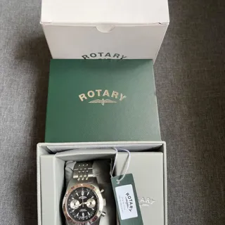 Rotary GB05500/30 38mm Stainless steel Black