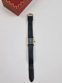 Cartier Tank Vermeil Blue