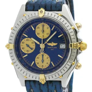 Breitling Chronomat B13050 40mm Stainless steel and 18k yellow gold Blue