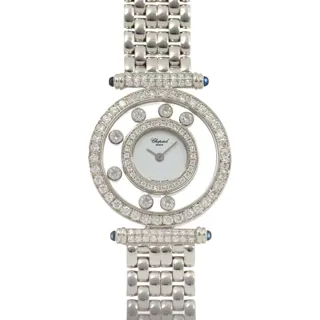 Chopard Happy Diamonds 4118 1 25mm 18k white gold White