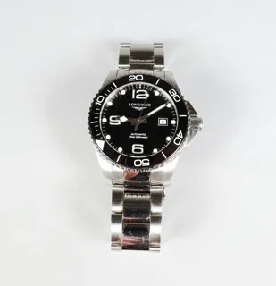 Longines HydroConquest L3.782.4 Stainless steel Black