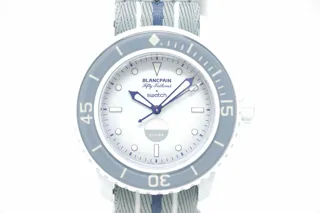 Swatch x Blancpain Scuba Fifty Fathoms Antarctic Ocean SO35S100 Ceramic White