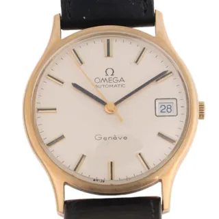 Omega Genève 162.5422 33mm 9ct Gold Silver