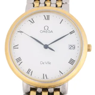 Omega De Ville 396.2432 32mm Stainless steel and Gold-plated White