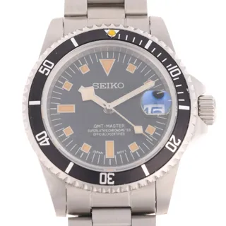 Seiko GMT-Master 7S26-06Z4 40mm Stainless steel Black