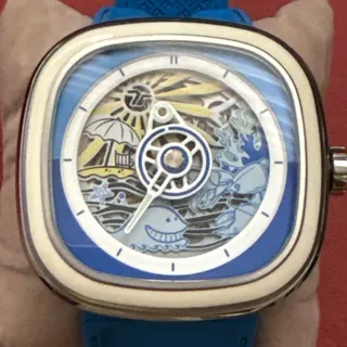 Sevenfriday SF-T1/09-X257 45mm Stainless steel Blue