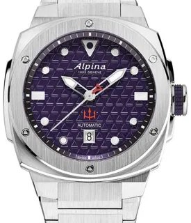 Alpina Seastrong AL-525NARK4AE6B 41mm Stainless steel Blue