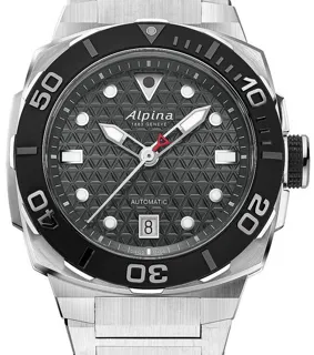 Alpina Seastrong AL-525G3VE6B 40mm Stainless steel Black