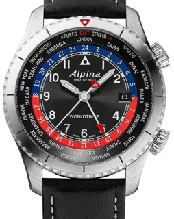 Alpina Startimer AL-255BRB4S26 41mm Stainless steel Black