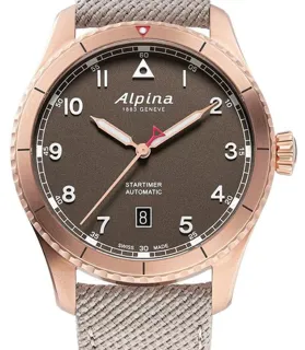 Alpina Startimer AL-525BR4S24 41mm Rose gold Brown