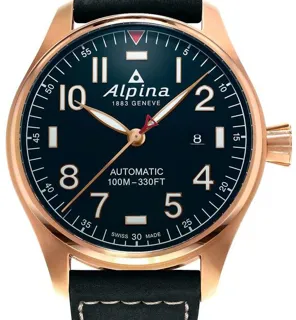 Alpina Startimer AL-525NN4S4 44mm Rose gold Blue