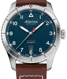 Alpina Startimer AL-525NW4S26 41mm Stainless steel Blue