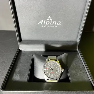 Alpina Startimer Pilot AL240/247 42mm Stainless steel Black