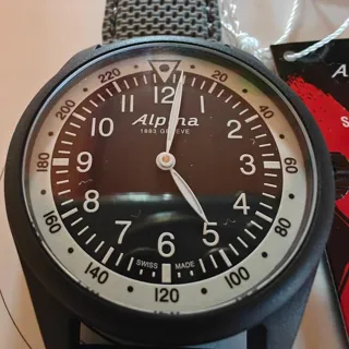 Alpina Startimer AL-187BW4S6 41.5mm Plastic Black