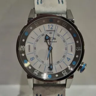 B.R.M 34mm Stainless steel White