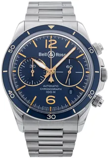 Bell & Ross Vintage BRV294-BU-G-ST/SST 41mm Stainless steel Blue