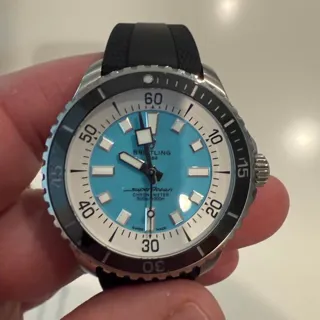 Breitling Superocean A17376211L2S1 44mm Stainless steel Turquoise