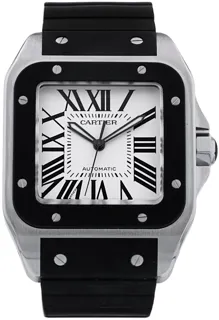 Cartier Santos 100 W20121U2 Stainless steel Silver