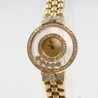 Chopard Happy Diamonds 4097 24mm Yellow gold Golden